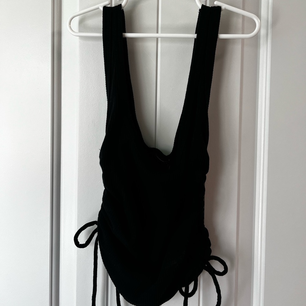 Black tank top
